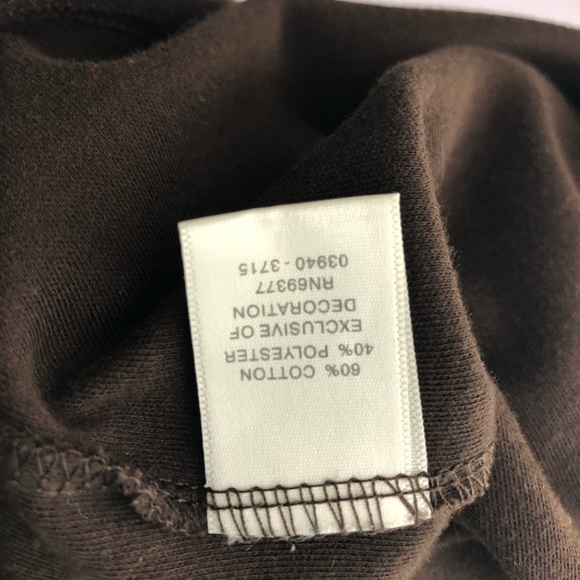 Christopher & Banks Top pullover Embroidered wooden bead work Washable Sleeves S - Picture 7 of 8